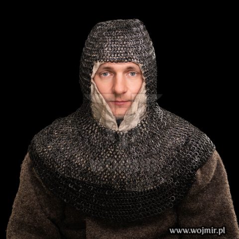 chainmail coif kaptur kolczy