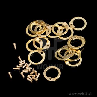 brass chainmail rings kolka kolcze mosiezne